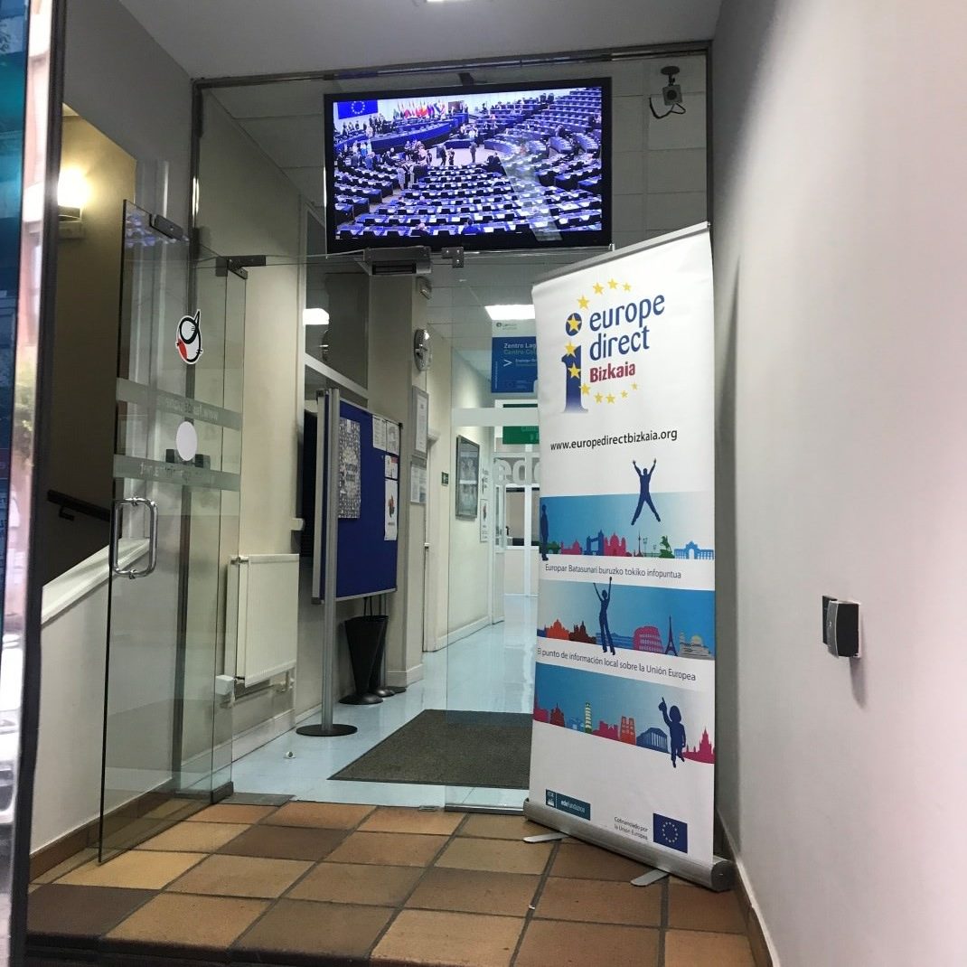 Entrada oficina Europe Direct Bizkaia